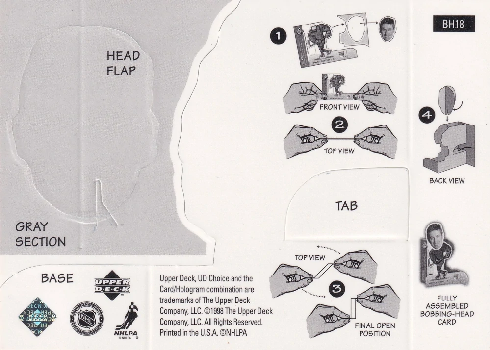 1998-99 UD Choice - Dominik Hašek - Mini Bobbing Heads #BH18