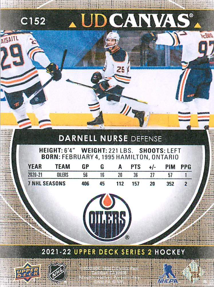 2021-22 UD Series 2 - Darnell Nurse - Canvas #C152