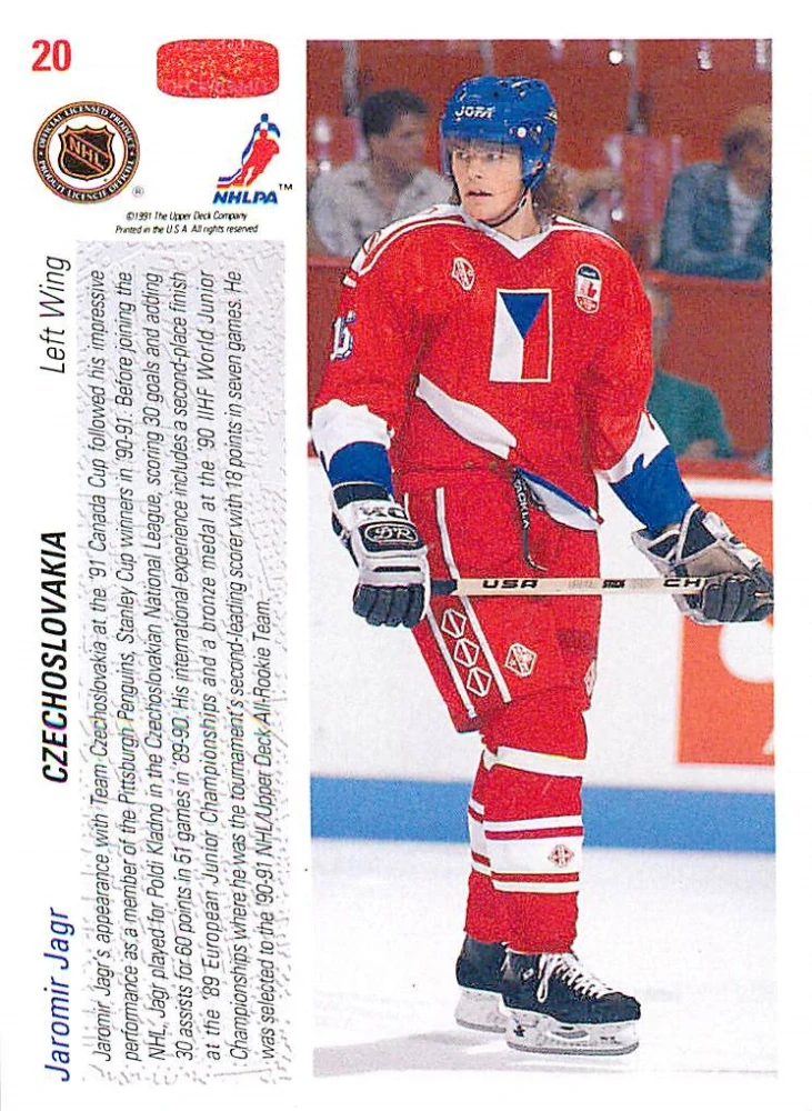 1991-92 UD Series - Jaromír Jágr #20