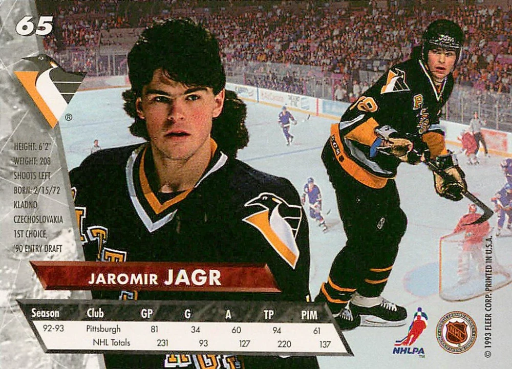 1993-94 Fleer Ultra - Jaromír Jágr #65