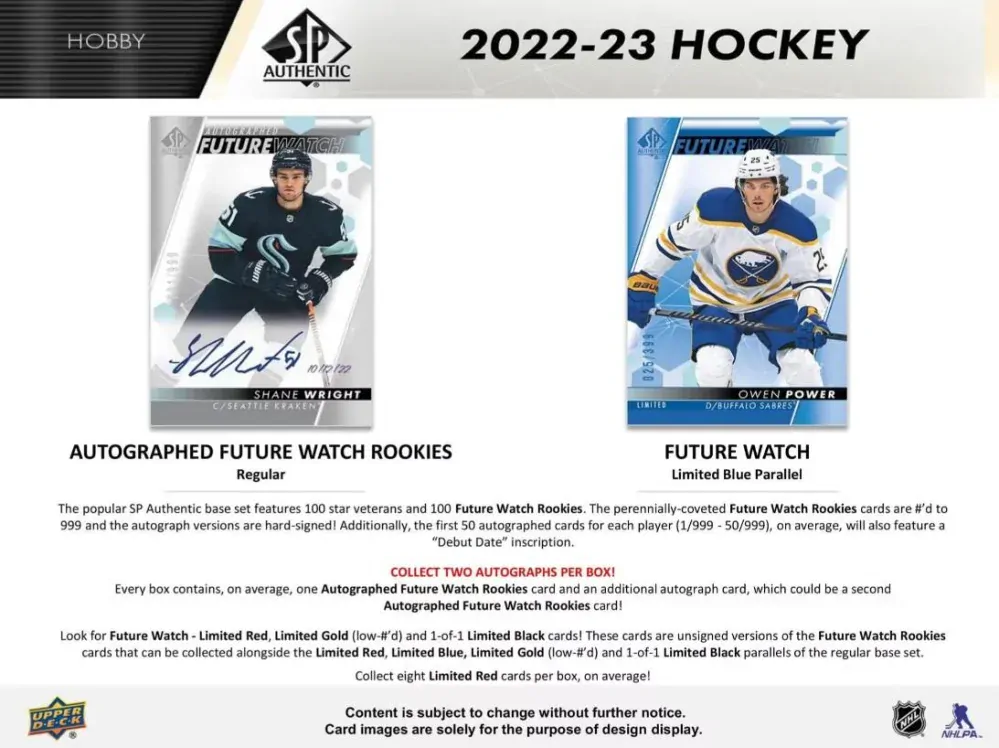 2022-23 UD SP Authentic - Hobby box