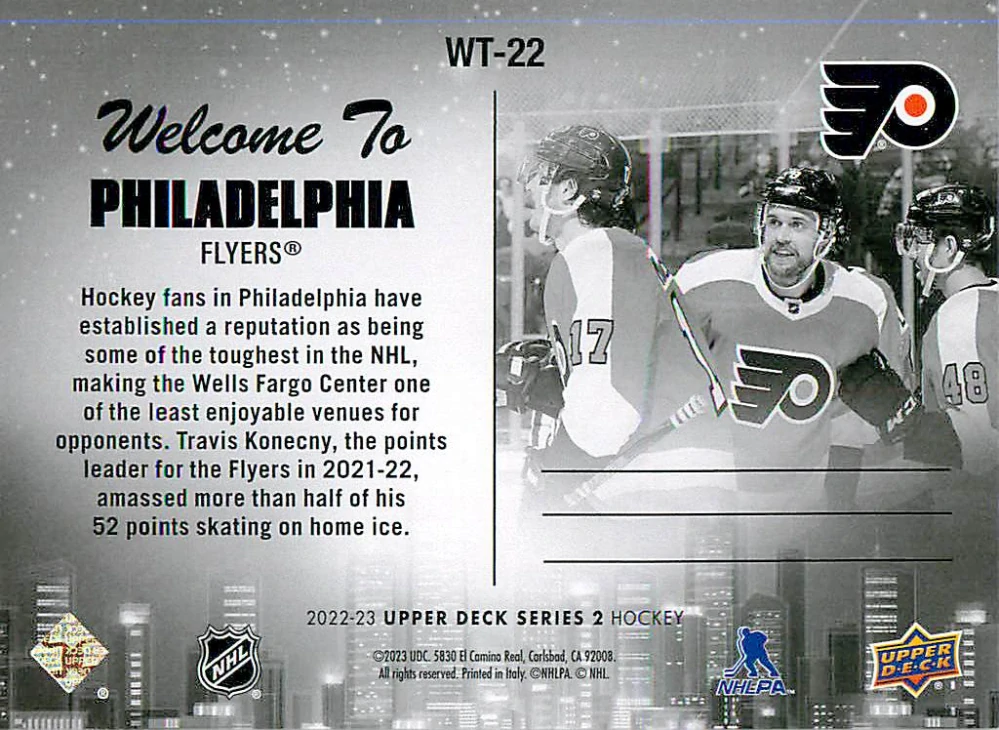2022-23 UD Series 2 - Welcome To Philadelphia #WT-22