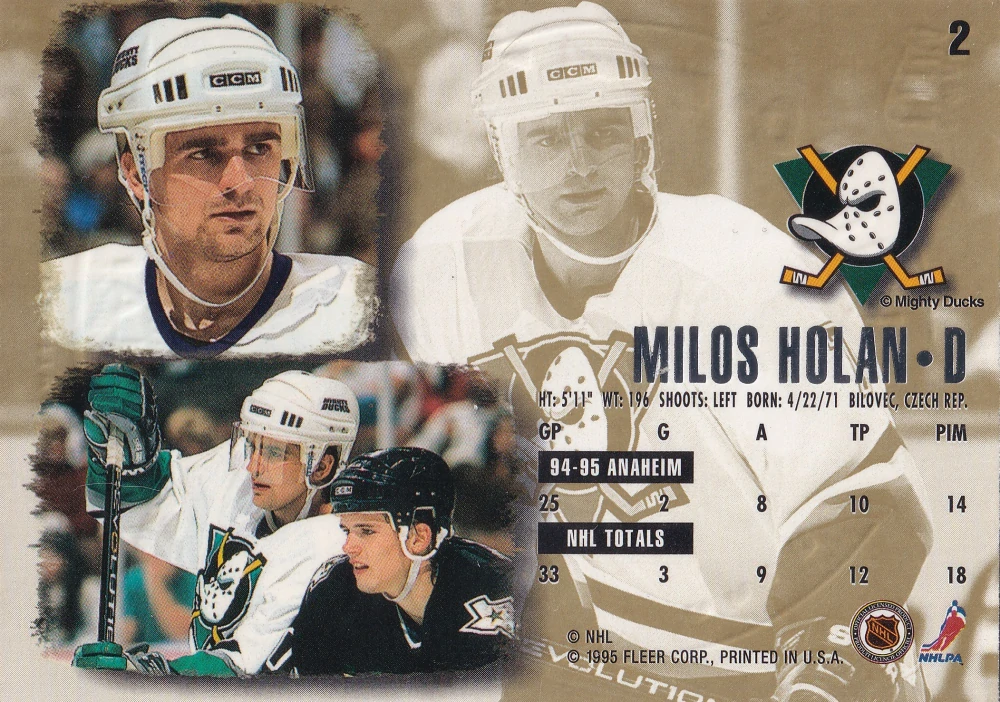 1995-96 Fleer Ultra - Miloš Holaň - Gold Medallion #