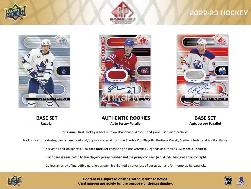 2022-23 UD SP Game Used - hobby box