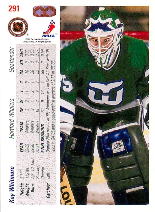 1991-92 UD Series - Kay Whitmore (English) #291