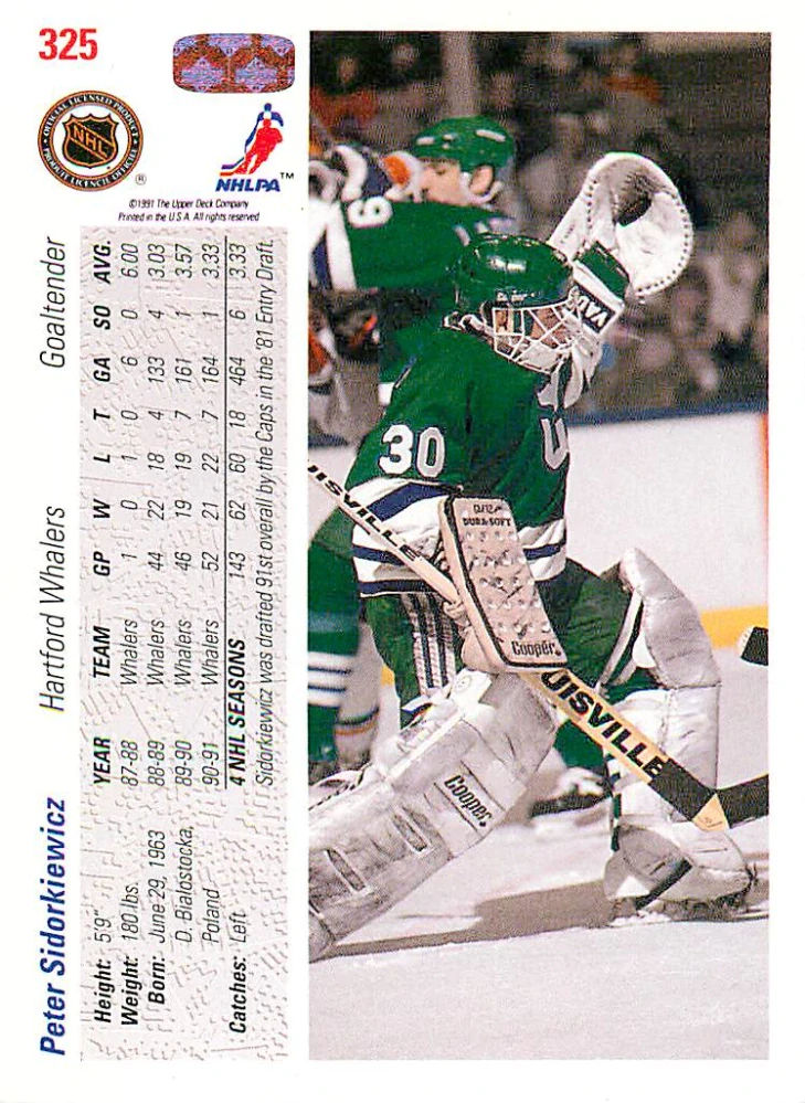 1991-92 UD Series - Peter Sidorkiewicz #325