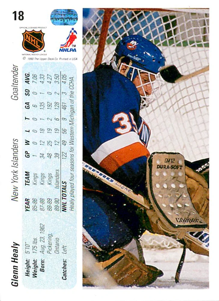 1990-91 UD Series - Glenn Healy #18