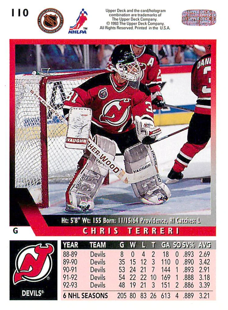 1993-94 UD Series 1 - Chris Terreri #110