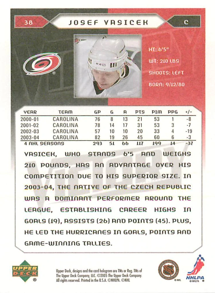 2005-06 UD Victory - Josef Vašíček #38