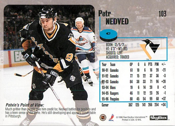 1996-97 Skybox Impact - Petr Nedvěd #103