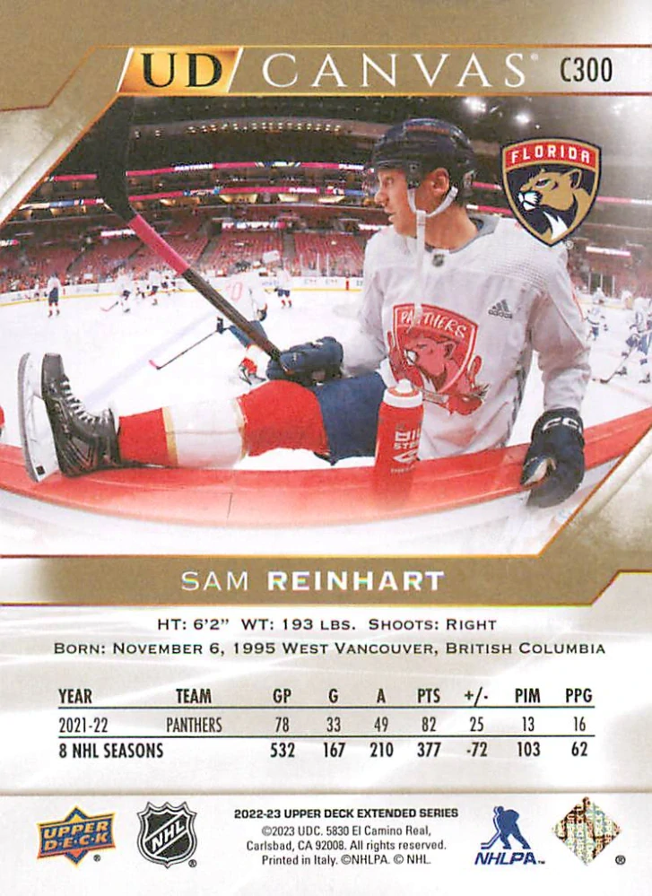 2022-23 UD Extended Series - Sam Reinhart - Canvas #C300