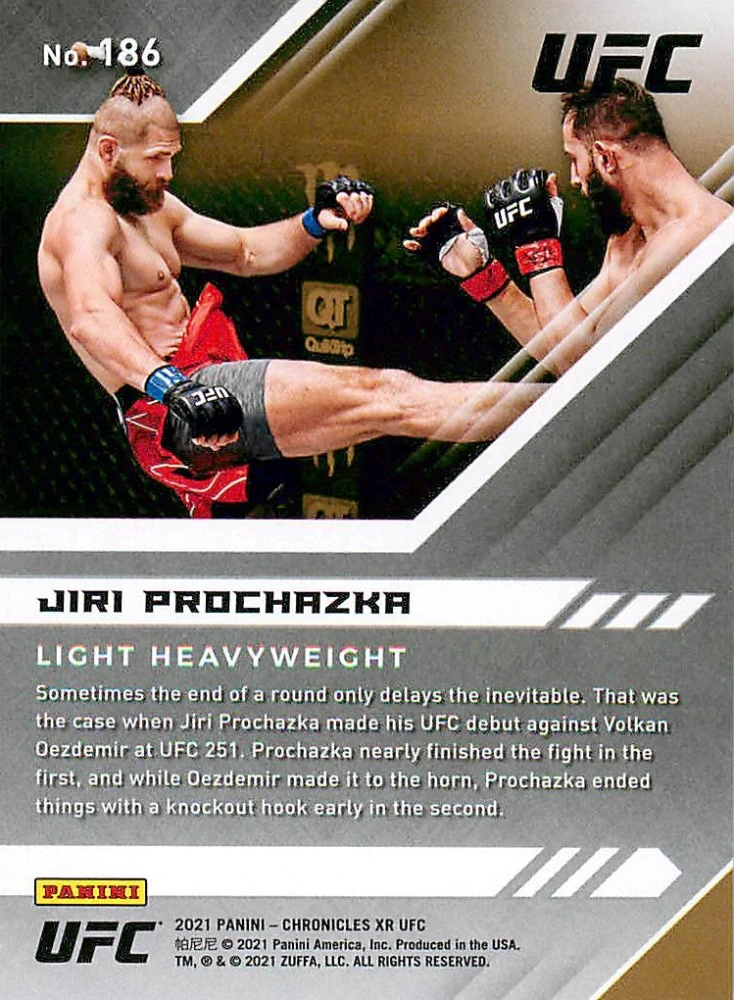 2021 Panini Chronicles UFC - Jiří Procházka - XR #186
