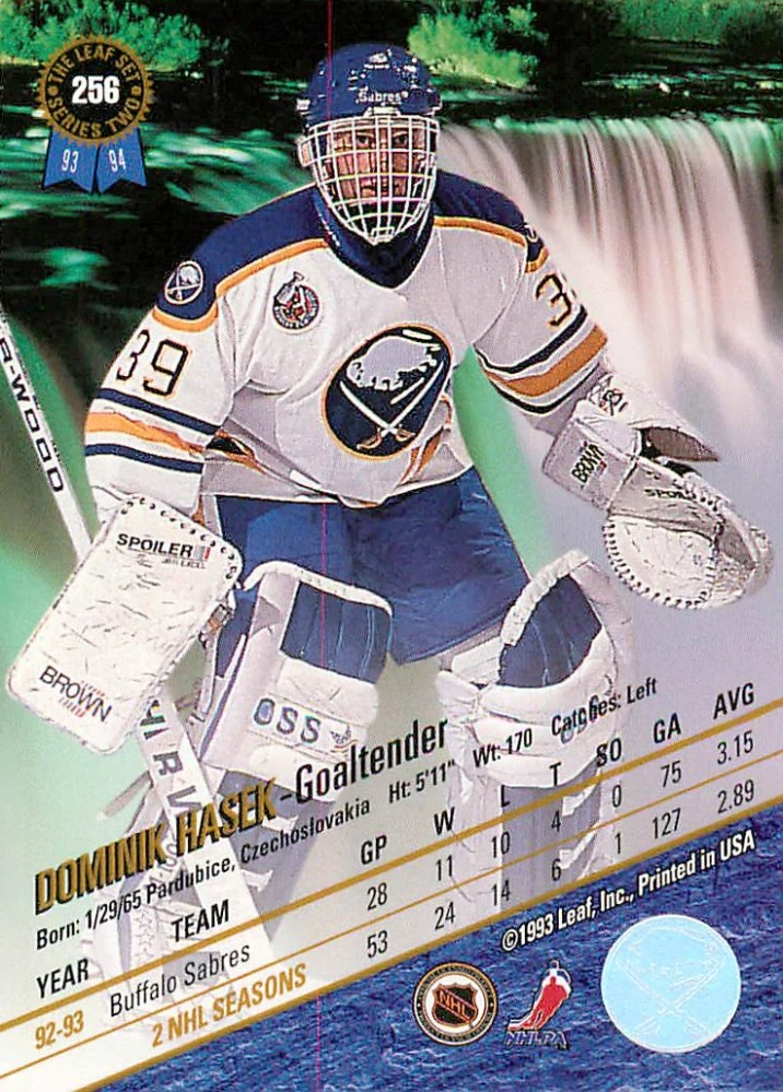1993-94 Leaf - Dominik Hašek #256