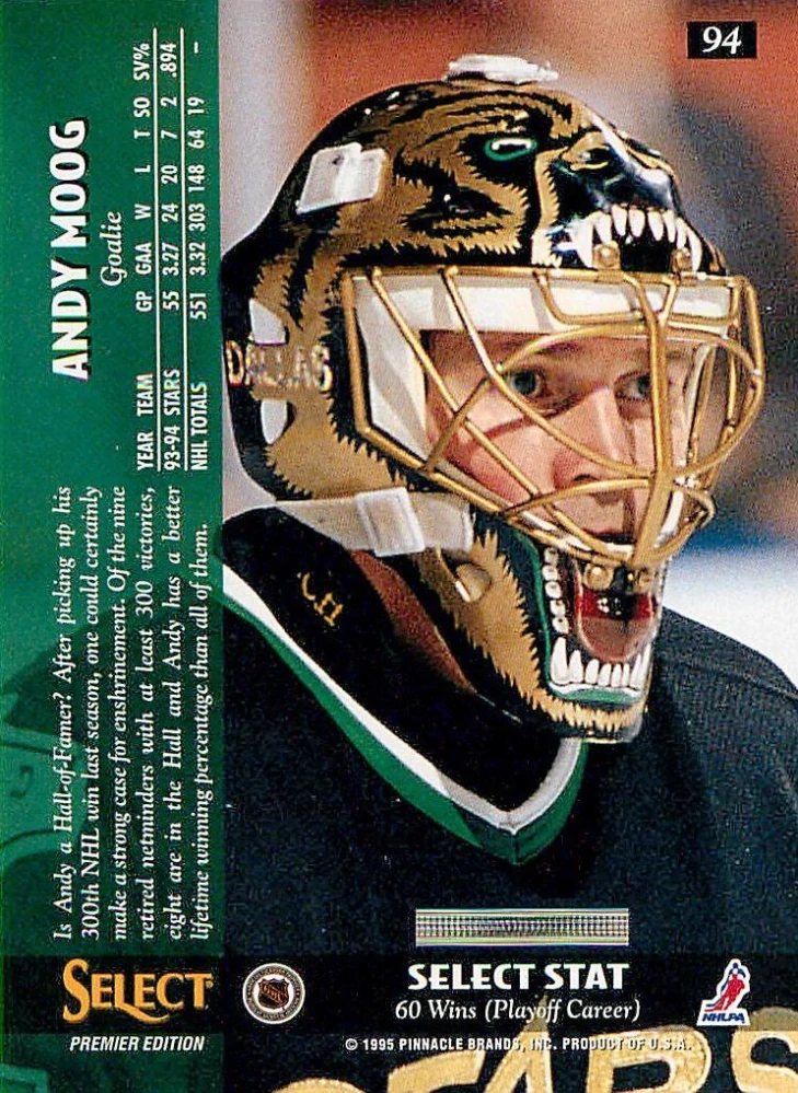 1994-95 Select - Andy Moog #94
