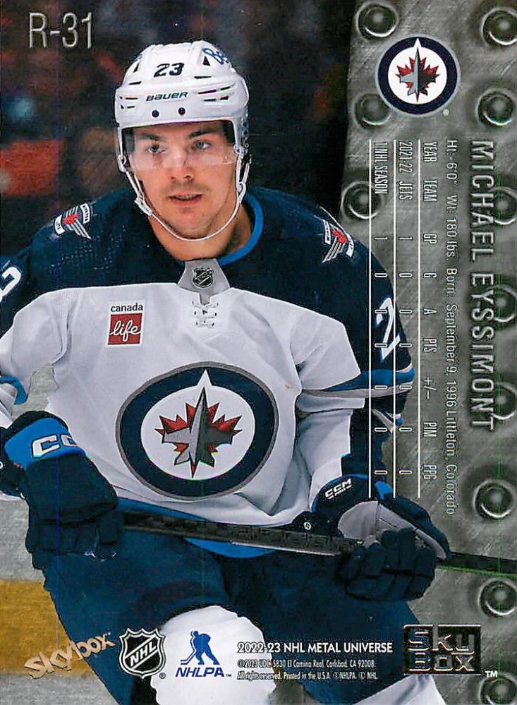 2022-23 UD Skybox Metal Universe - Michael Eyssimont - 1998-99 Retro Rookies #R-31