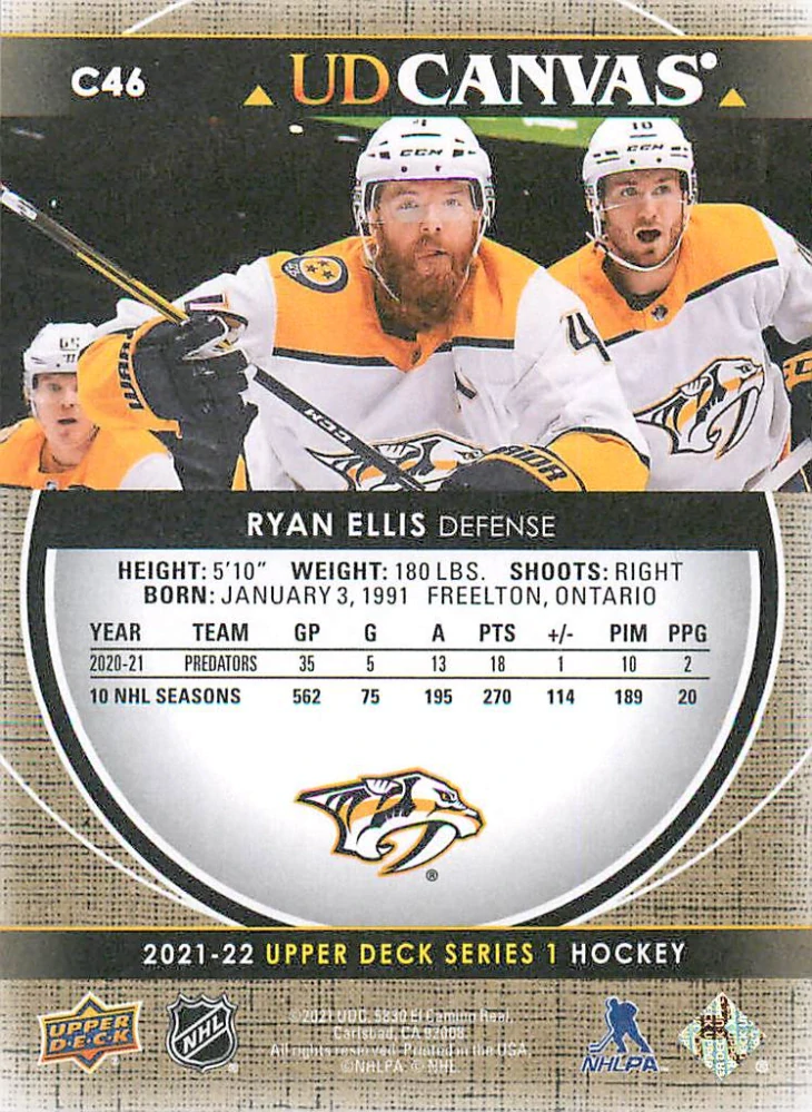 2021-22 UD Series 1 - Ryan Elli #C46
