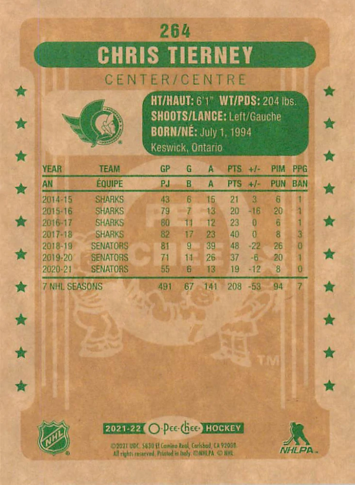 2021-22 UD O-Pee-Chee - Chris Tierney - Retro #264