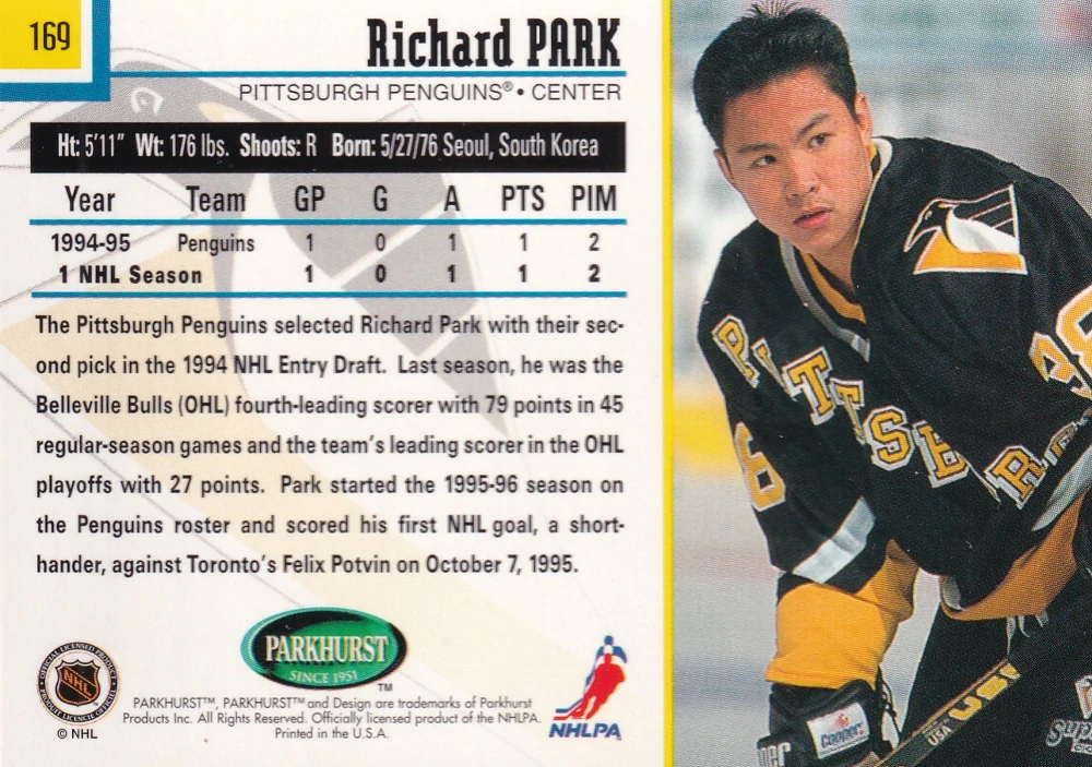 1995-96 Parkhurst International - Richard Park #169