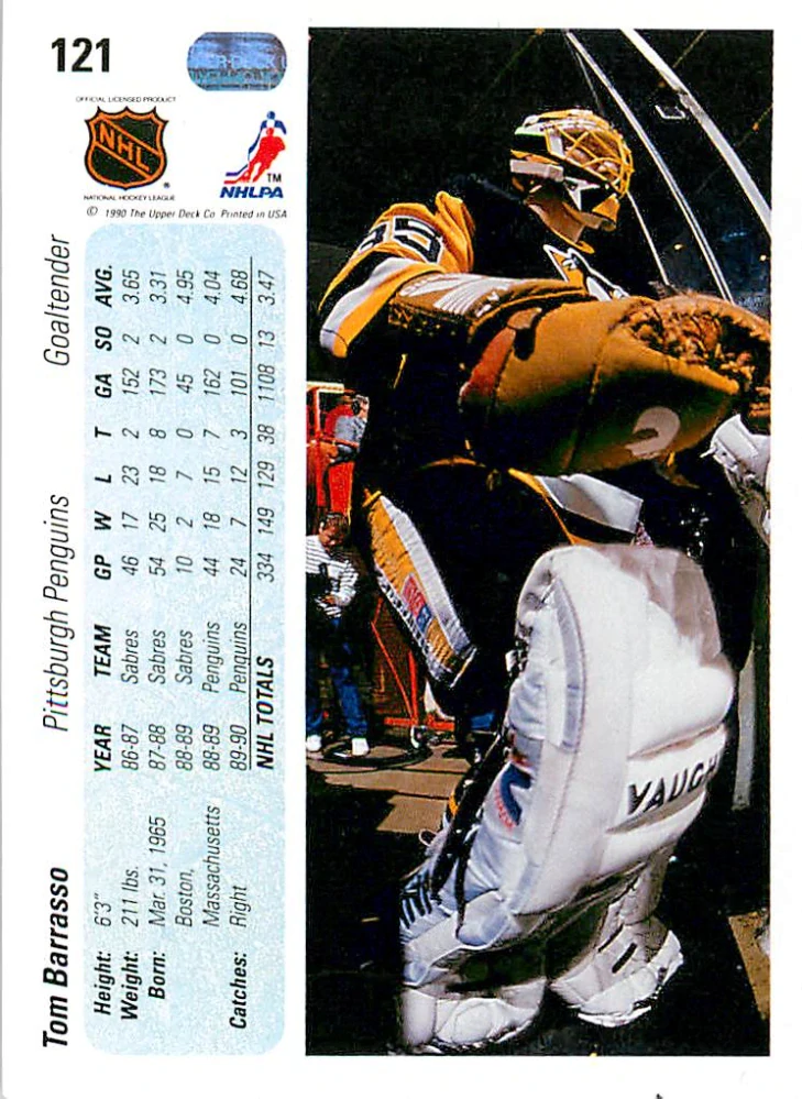1990-91 UD Series - Tom Barrasso #121