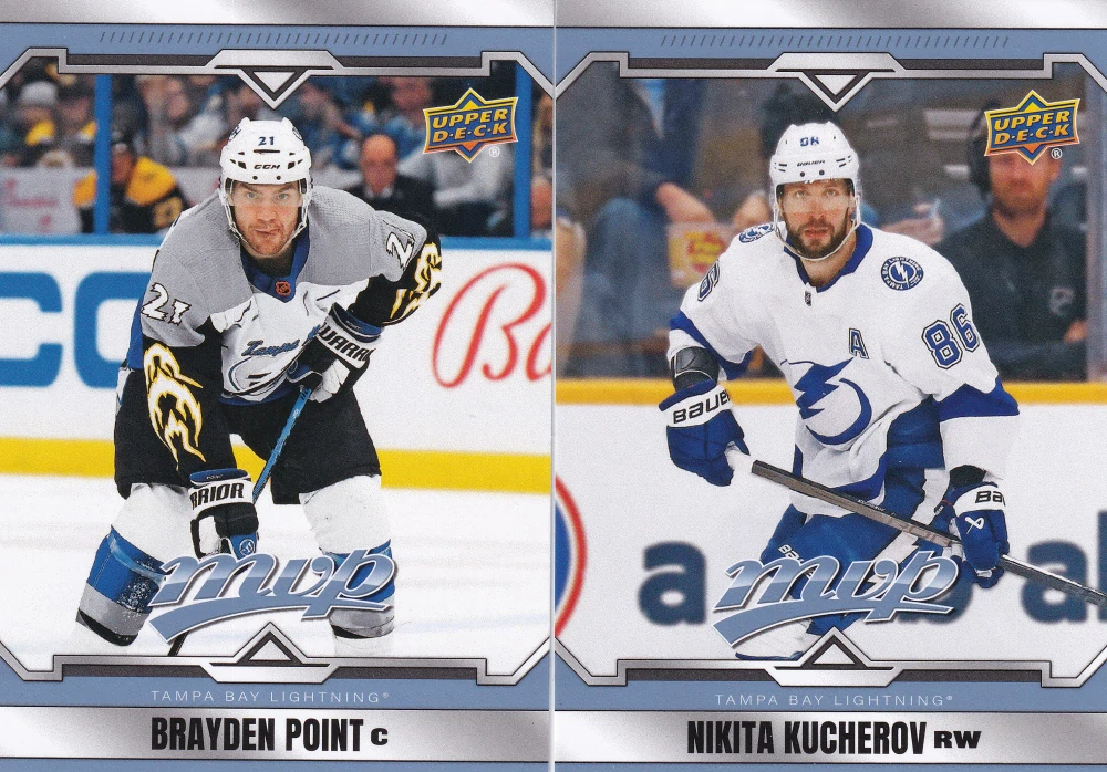 2024-25 UD MVP - base lot Tampa Bay Lightning (nekompletní)