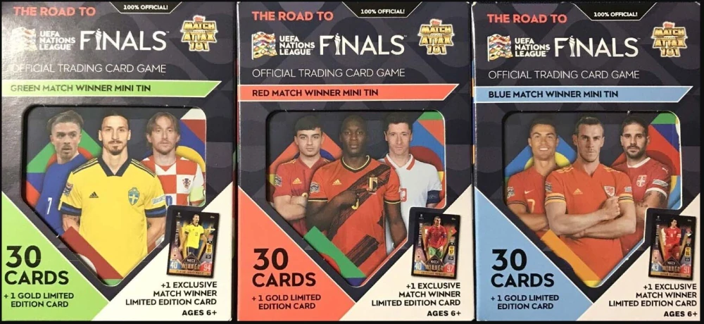 2022-23 Topps The Road to UEFA Nations League Finals Match Attax - Mini Tin (plechovka)
