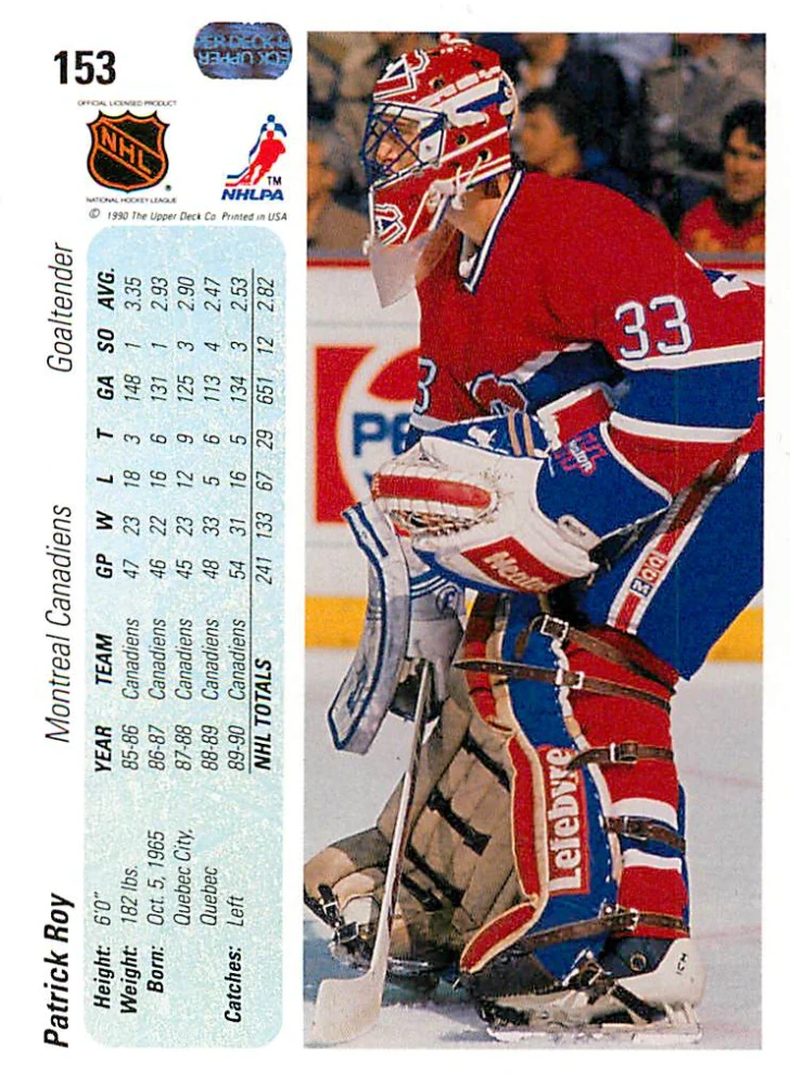 1990-91 UD Series - Patrick Roy #153