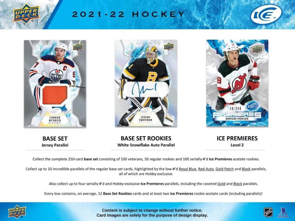 2021-22 UD Ice - Hobby box