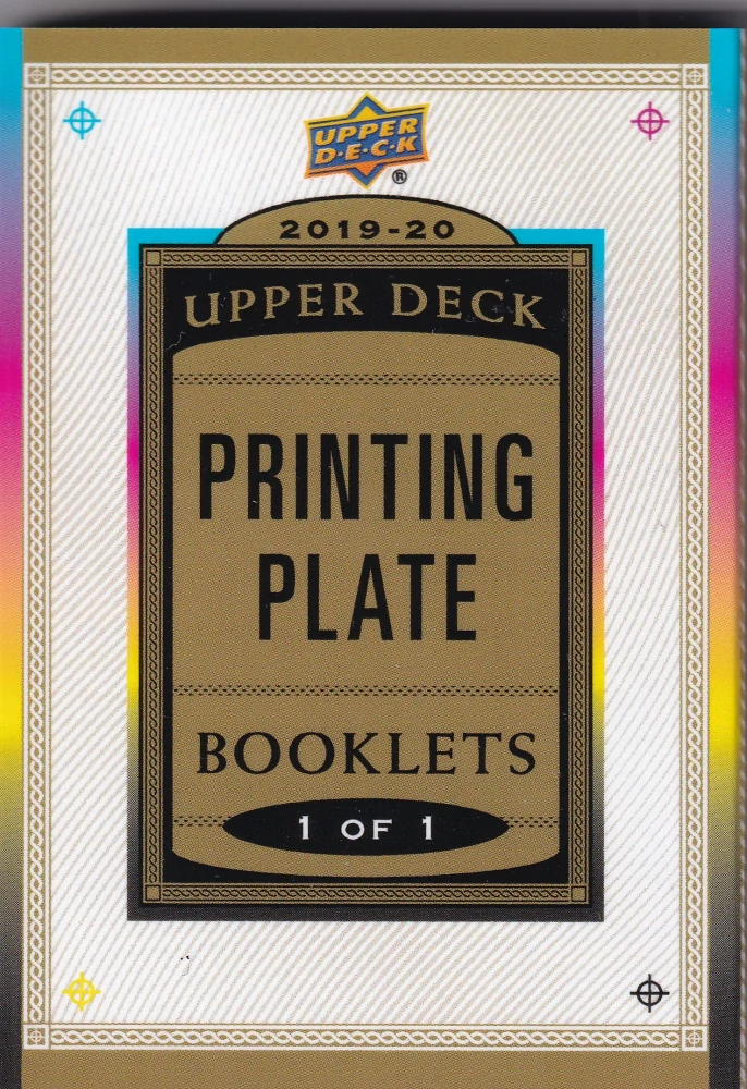 2019-20 UD The Cup - Jacob Markstrom - Printing Plate Booklets 1of1
