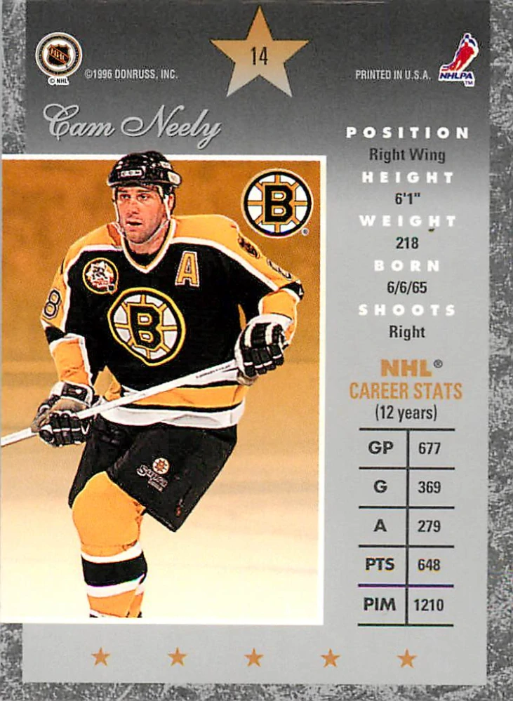 1995-96 Donruss Elite - Cam Neely #14