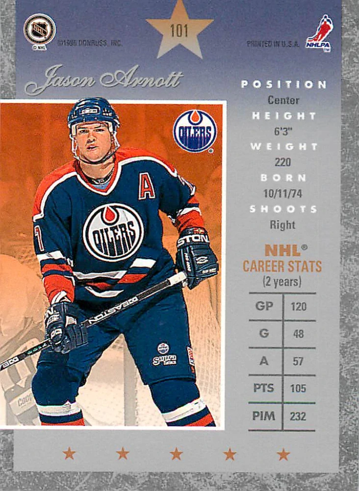 1995-96 Donruss Elite - Jason Arnott #101