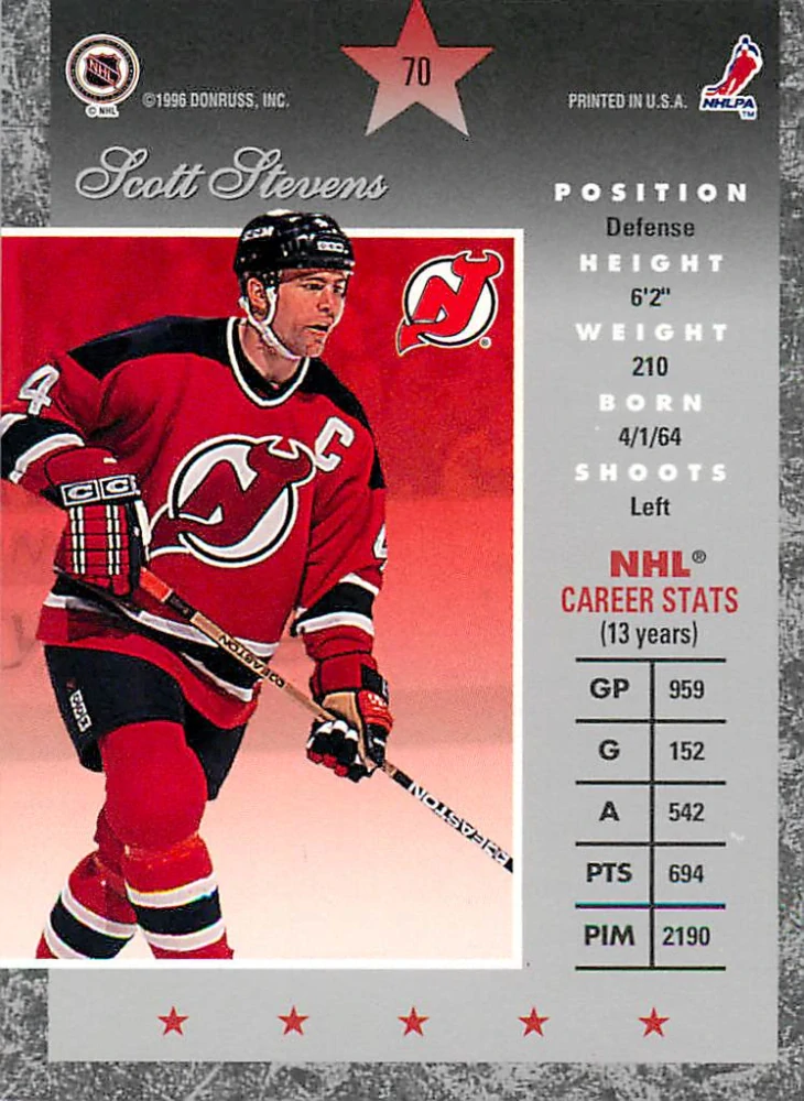 1995-96 Donruss Elite - Scott Stevens #70