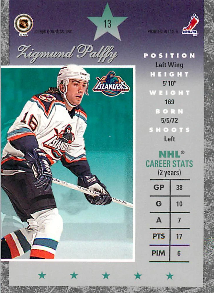 1995-96 Donruss Elite - Žigmund Pálffy #13