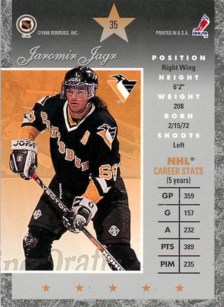 1995-96 Donruss Elite - Jaromír Jágr #35
