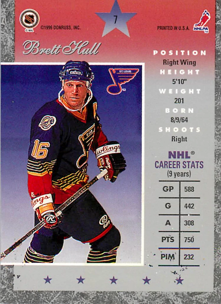 1995-96 Donruss Elite - Brett Hull #7