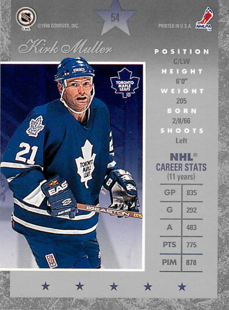 1995-96 Donruss Elite - Kirk Muller #54