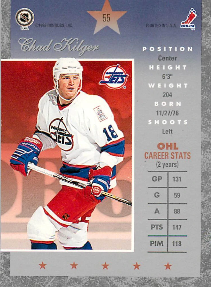 1995-96 Donruss Elite - Chad Kilger #55
