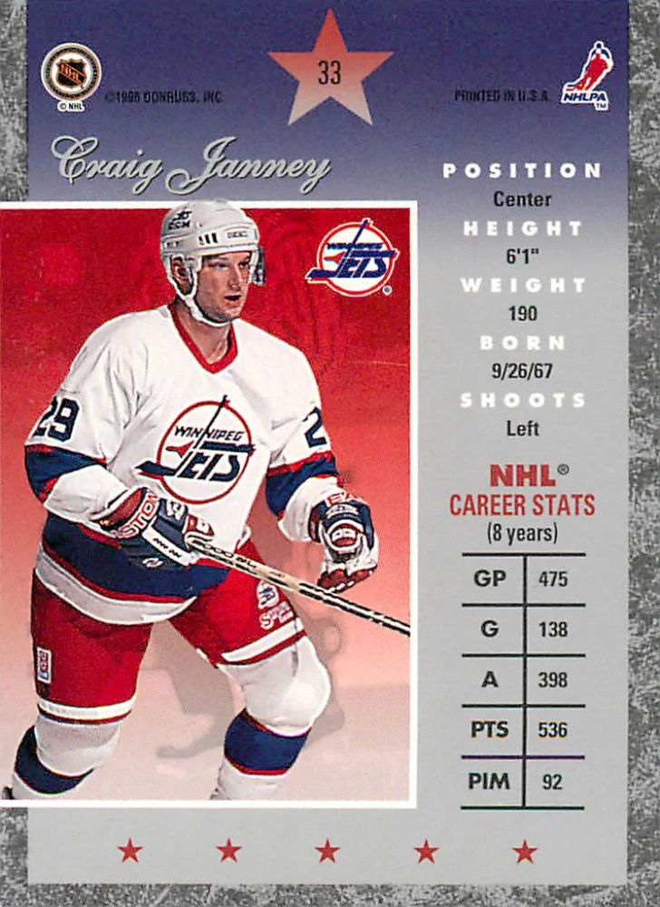 1995-96 Donruss Elite - Craig Janney #33
