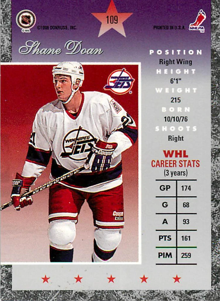 1995-96 Donruss Elite - Shane Doan #109