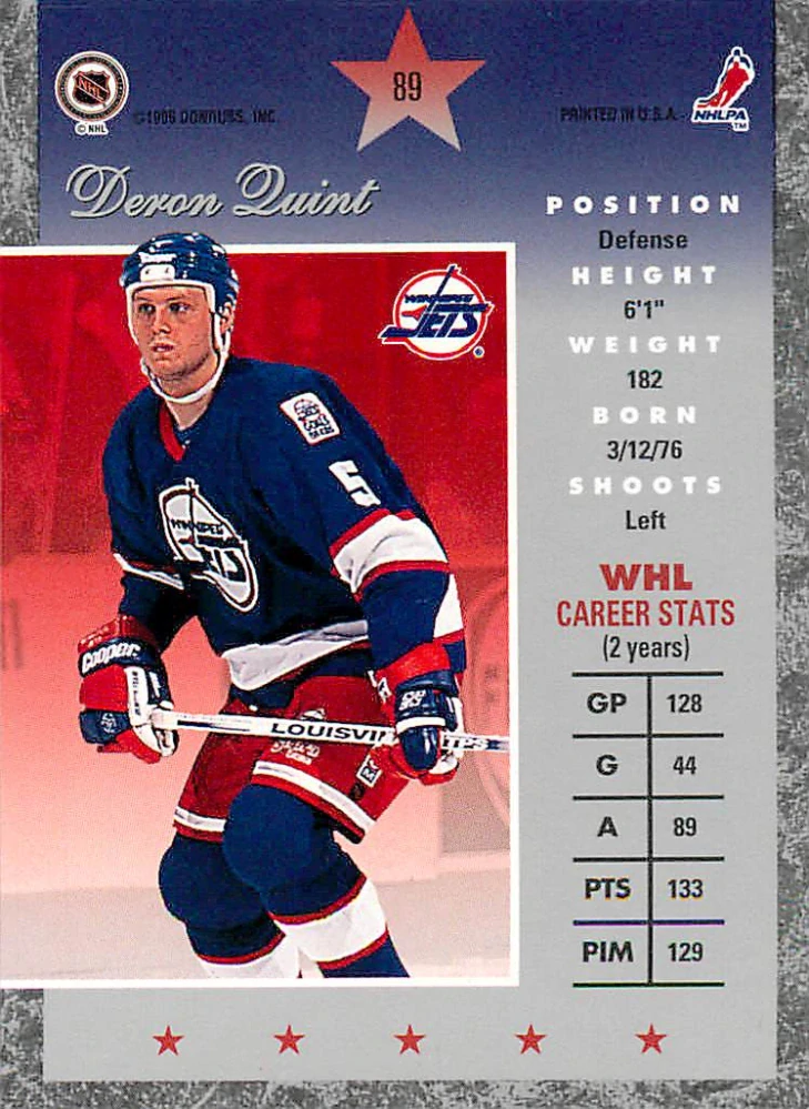 1995-96 Donruss Elite - Deron Quint #89