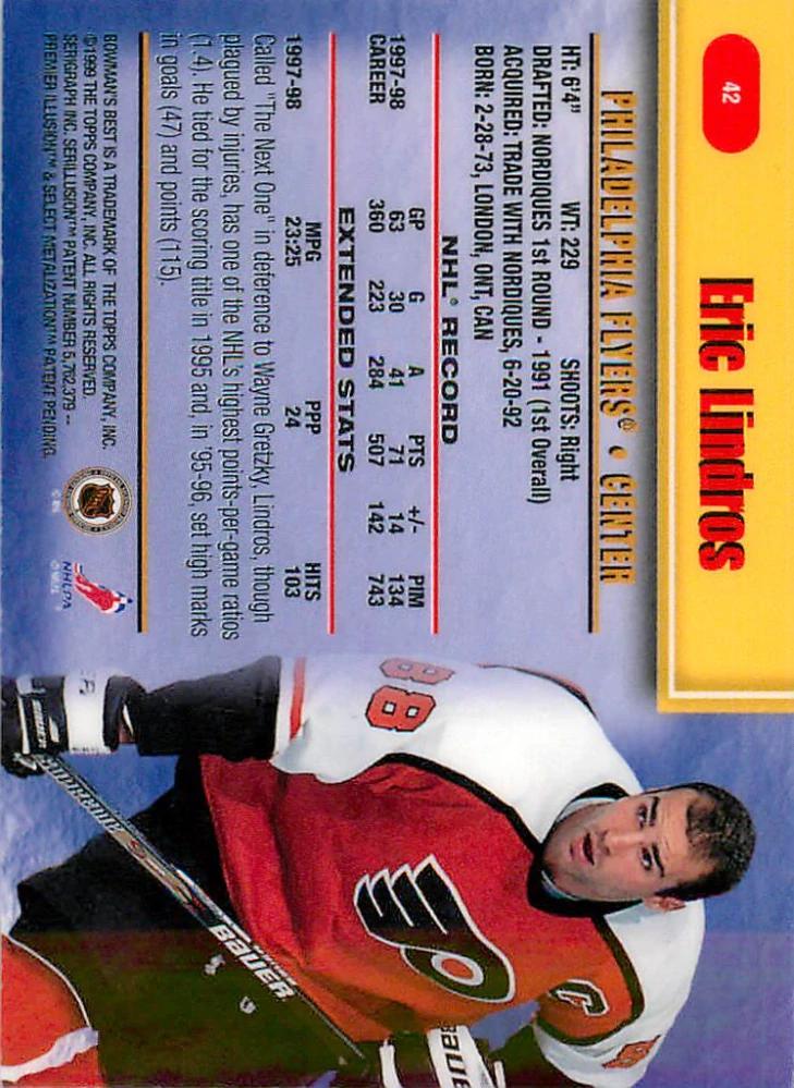 1998-99 Bowman's Best - Eric Lindros #42