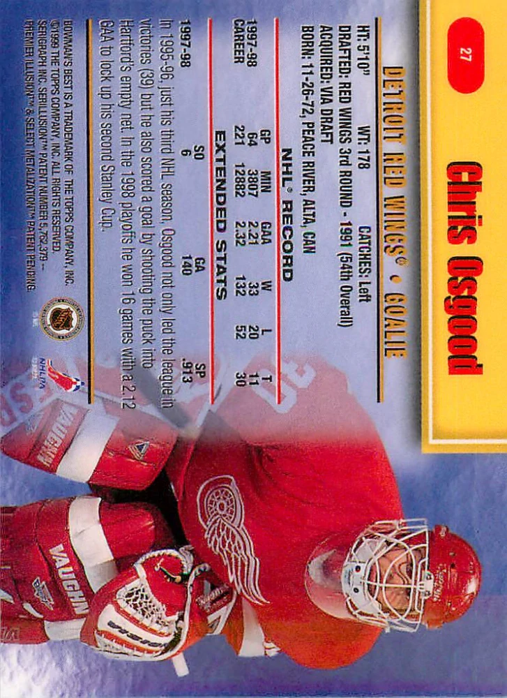 1998-99 Bowman's Best - Chris Osgood #27