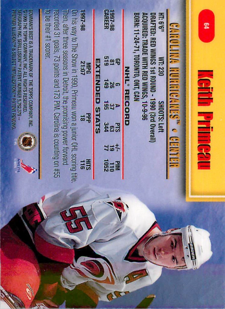 1998-99 Bowman's Best - Keith Primeau #64