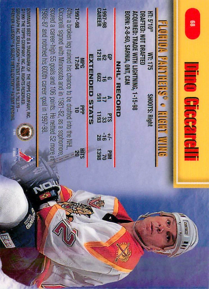 1998-99 Bowman's Best - Dino Ciccarelli #68
