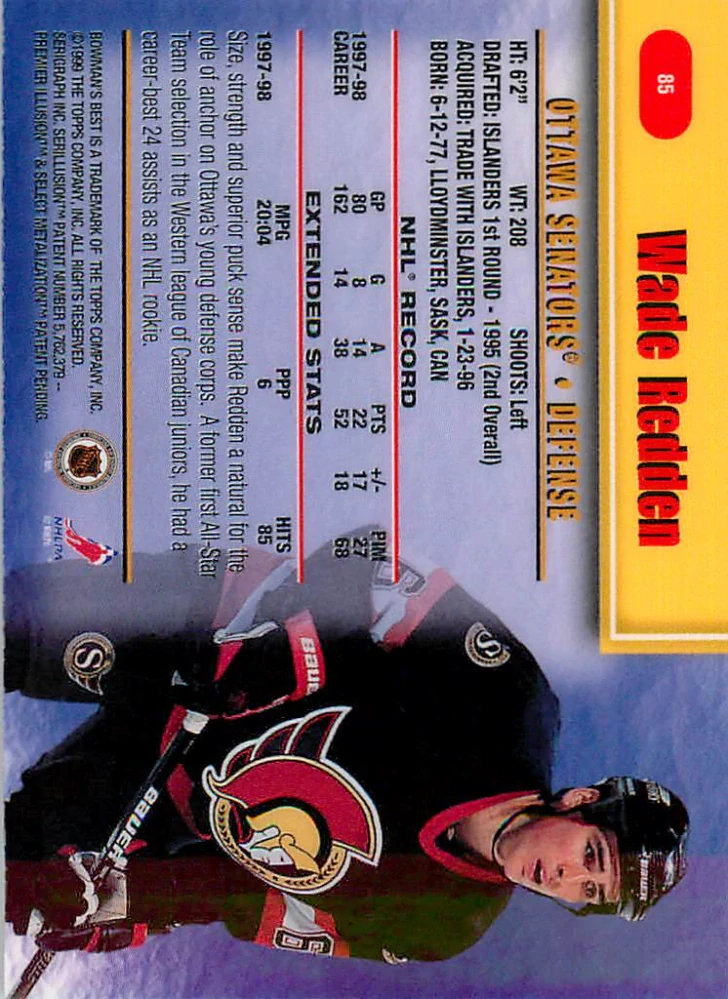 1998-99 Bowman's Best - Wade Redden #85