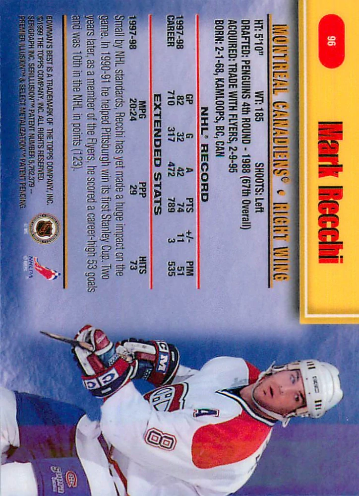 1998-99 Bowman's Best - Mark Recchi #96
