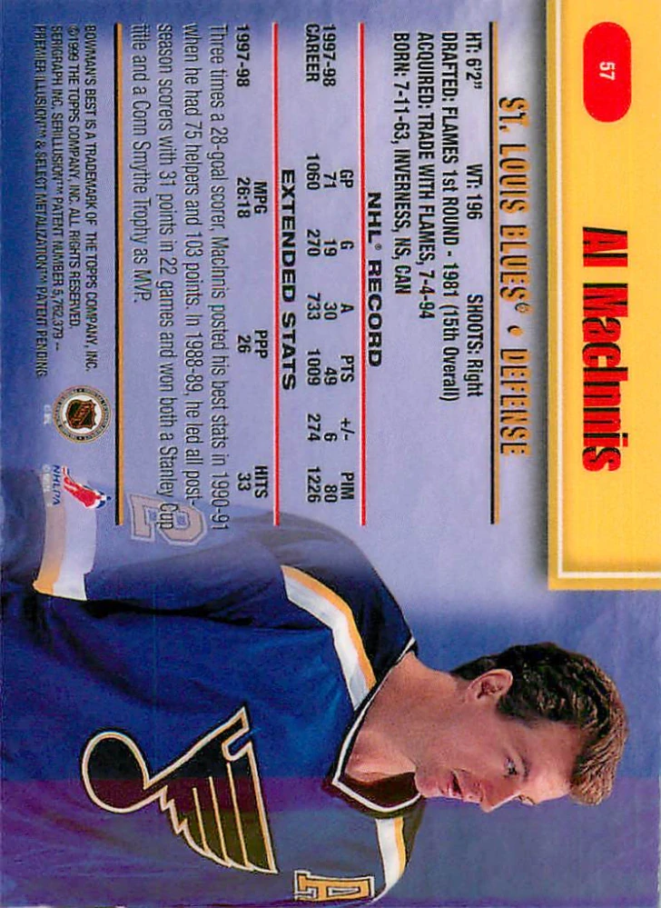 1998-99 Bowman's Best - Al MacInnis #57