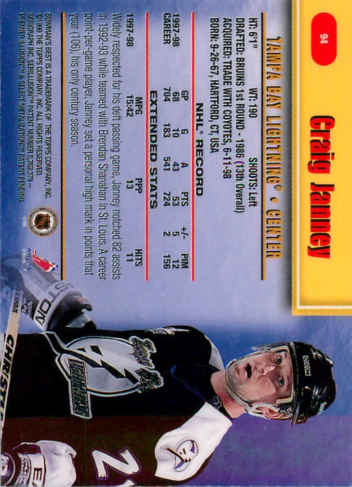 1998-99 Bowman's Best - Craig Janney #94