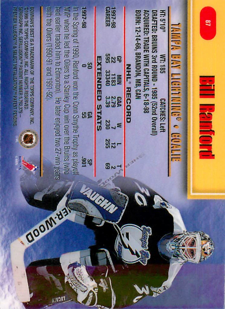 1998-99 Bowman's Best - Bill Ranford #87
