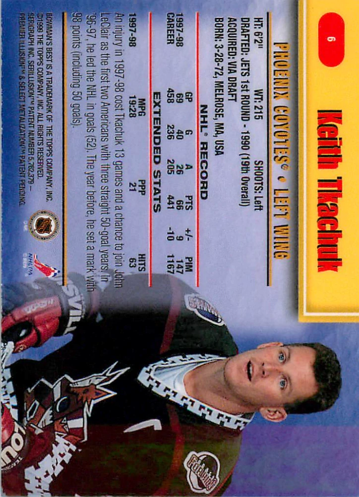 1998-99 Bowman's Best - Keith Tkachuk #6