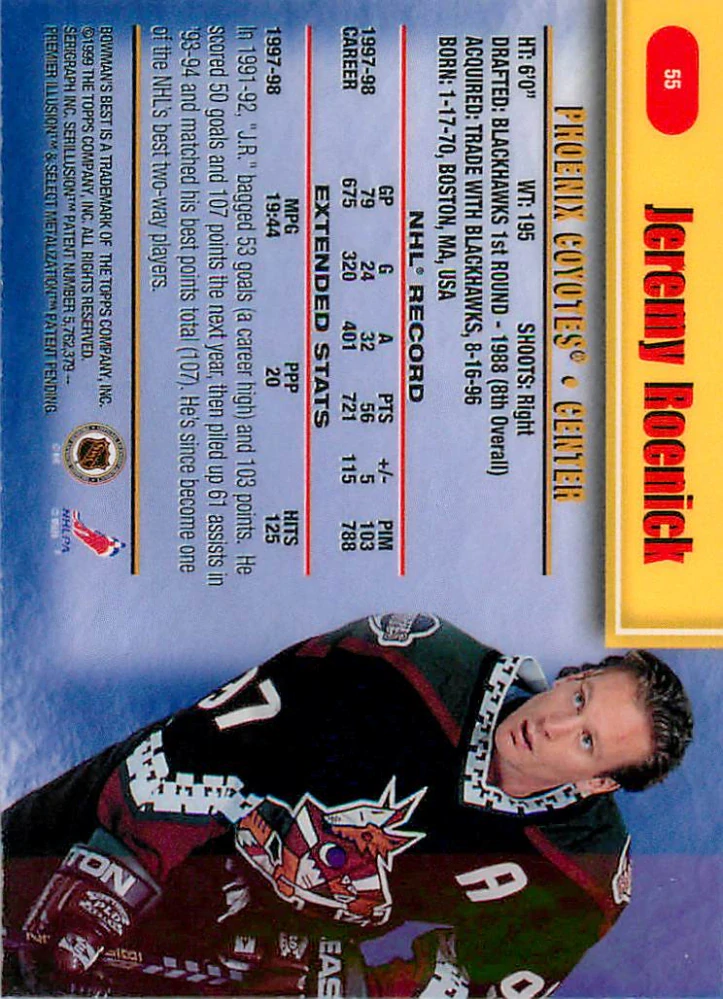 1998-99 Bowman's Best - Jeremy Roenick #55